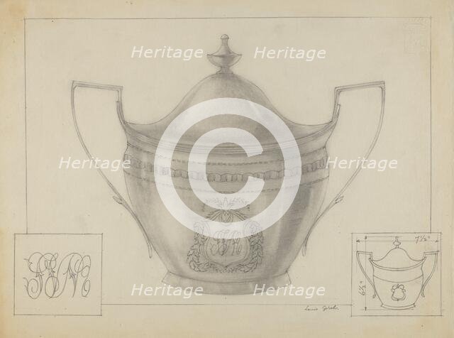 Silver Bowl, 1935/1942. Creator: Louis Gersh.