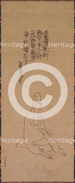 White-Robed Guanyin, late 1200s-early 1300s. Creator: Jueji Yongzhong (Chinese, active around 1300); Zhongfeng Mingben (Chinese, 1263-1323).