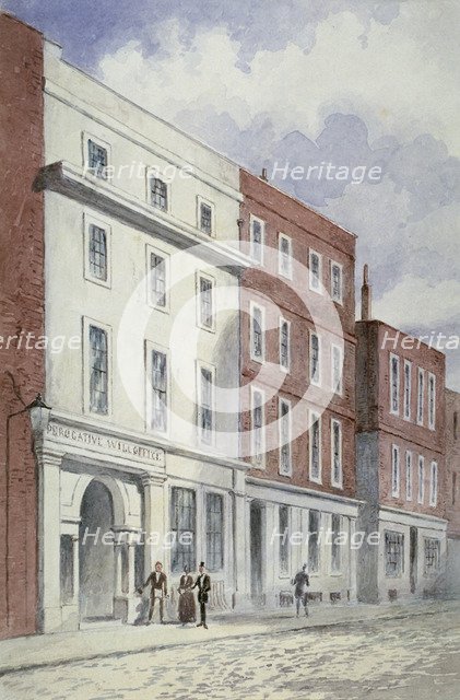 View of the Prerogative Will Office, Doctors' Commons, City of London, 1840. Artist: Anon