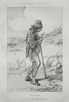 Philosophe. Creator: Paul Gavarni (French, 1804-1866).