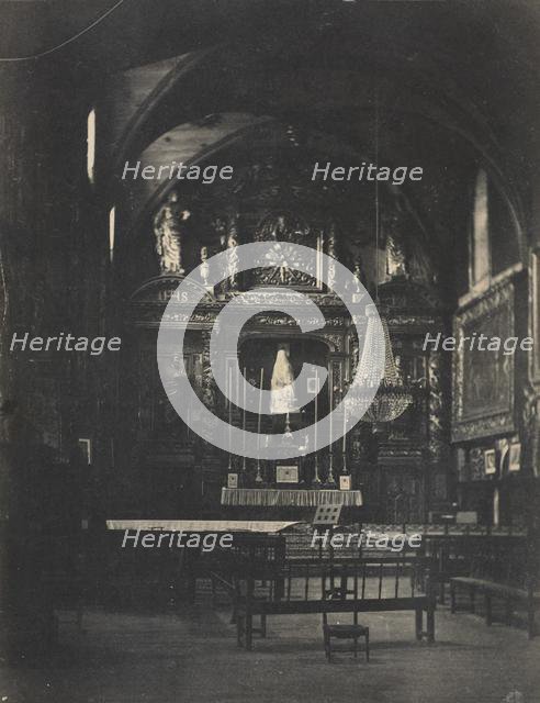 Church Interior, c. 1855. Creator: Farnham Maxwell Lyte (British, 1828-1906).