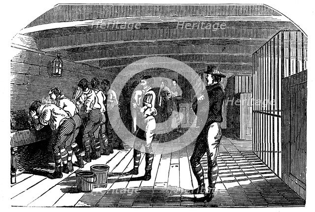 On board a prison hulk, 1848. Artist: Unknown