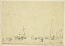 Boats at Anchor, n.d. Creator: Willem van de Velde the Younger.