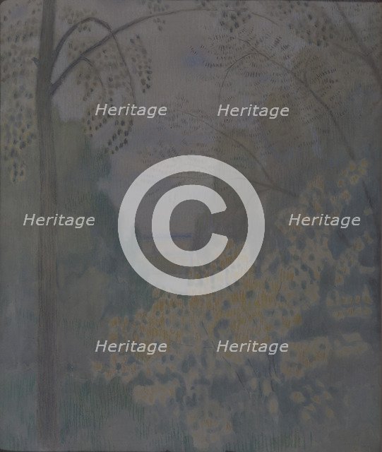 Nut-tree, 1905. Artist: Borisov-Musatov, Viktor Elpidiforovich (1870-1905)