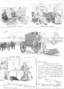 A Seaside Romance, 1883. Creator: Unknown.