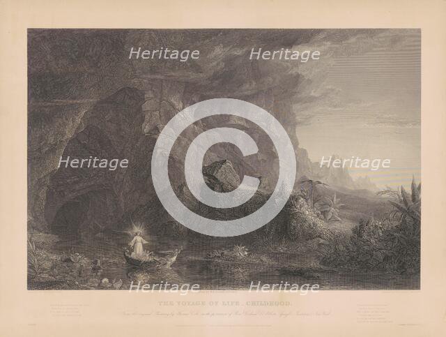 The Voyage of Life: Childhood, c. 1855. Creator: James Smillie.