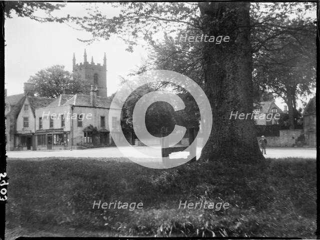 Market Square, Stow-on-the-Wold, Cotswold, Gloucestershire, 1928. Creator: Katherine Jean Macfee.