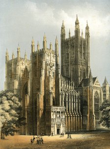 Canterbury Cathedral, Kent, c1870. Artist: WL Walton