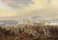 The Battle of Leipzig in October 1813, 1886. Artist: Willewalde, Gottfried (Bogdan Pavlovich) (1818-1903)