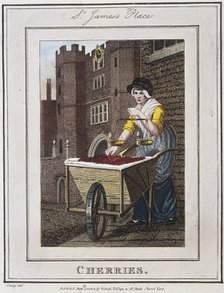 'Cherries', Cries of London, 1804. Artist: Anon