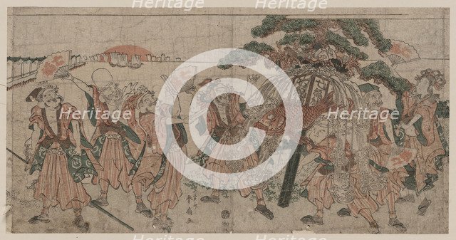 Seven Lucky Gods, 1810s. Artist: Shunsen (Shunko II), Katsukawa (1762-1830)