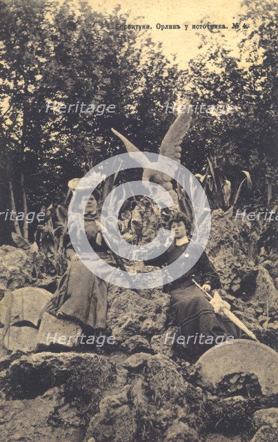 Mineral water spring, Yessentuki, Russia, 1900s.  Artist: Anon