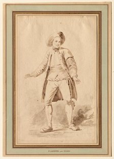 The Actor Clairval, 18th century. Creator: Étienne Aubry (French, 1745-1781).