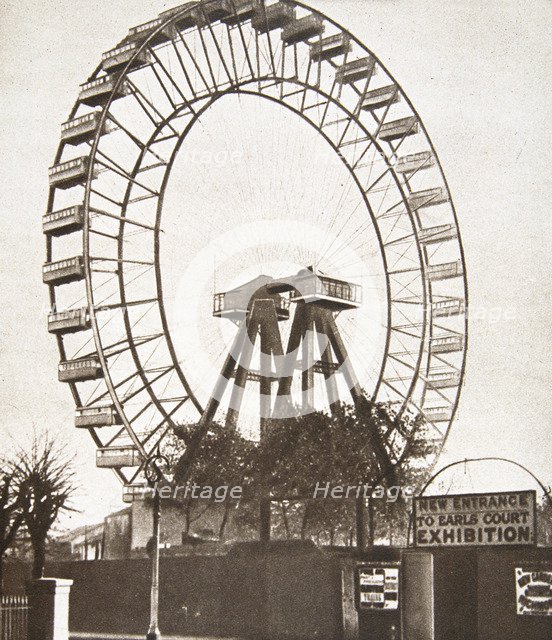 The Big Wheel, Earls Court, London, c1900. Artist: Unknown