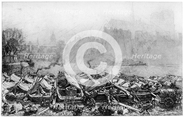 'Marche aux Pommes', c1870-1910 (1924). Artist: Auguste Lepere