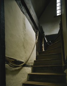 First floor staircase, Boscobel House, Shropshire, 1991. Artist: Unknown