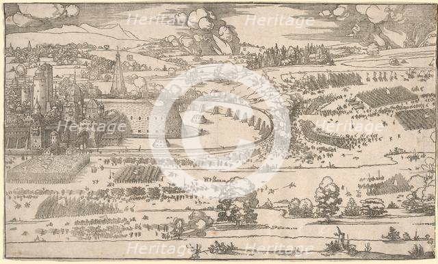 Siege of a Fortress: Right Portion. Creator: Albrecht Dürer (German, 1471-1528).