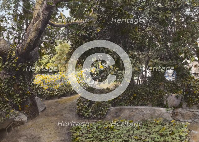 "Arcady," George Owen Knapp house, Sycamore Canyon Road, Montecito, California, 1917. Creator: Frances Benjamin Johnston.