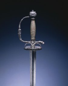 Small Sword with Masks and Figures, c. 1660-1680. Creator: Unknown.