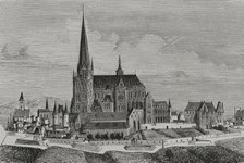 Saint-Denis Abbey, France, 1877.  Creator: Unknown.