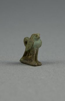 Amulet of a Hawk, Egypt, Third Intermediate Period, Dynasty 21-25 (1070-656 BCE). Creator: Unknown.