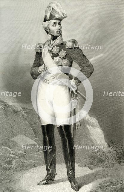 Louis Aloysius, Prince of Hohenlohe-Waldenburg-Bartenstein, 1804, (1839). Creator: Joubert.