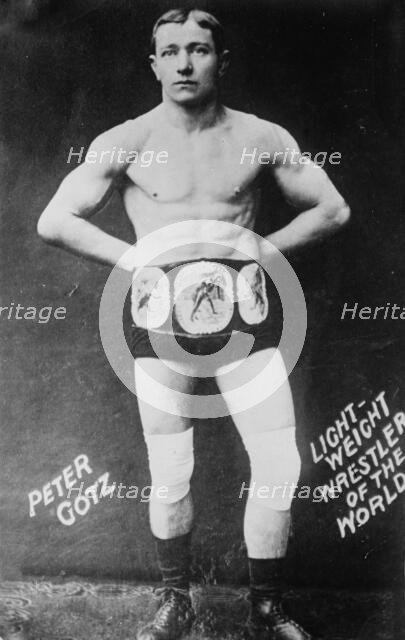 Peter Gotz - lightweight wrestler of the world, between c1910 and c1915. Creator: Bain News Service.