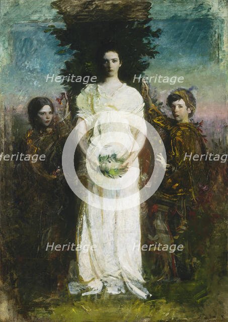 My Children (Mary, Gerald, and Gladys Thayer), ca. 1897. Creator: Abbott Handerson Thayer.