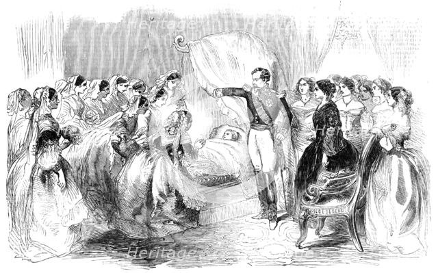 Visit of the Dames de la Halle to the Imperial Prince, 1856.  Creator: Unknown.