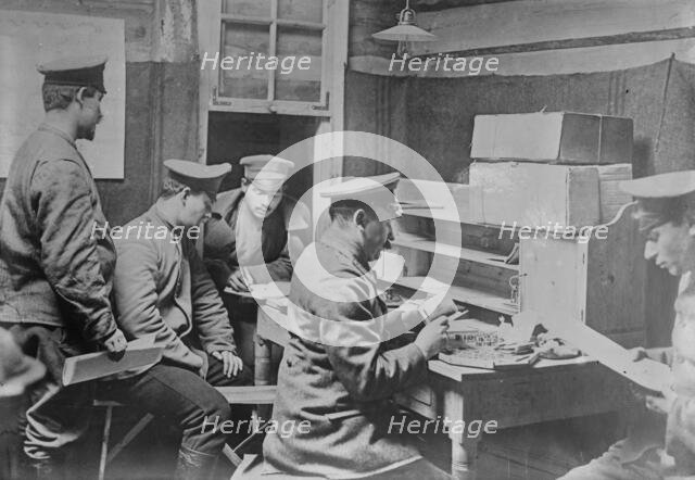 Censoring prisoners' mail, Doeberitz, 23 Sept 1915. Creator: Bain News Service.