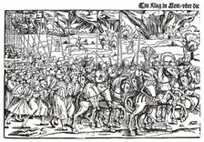 Fragment of a broadside on the Turkish invasion of Hungary. Artist: Schoen, Erhard (1491-1592)