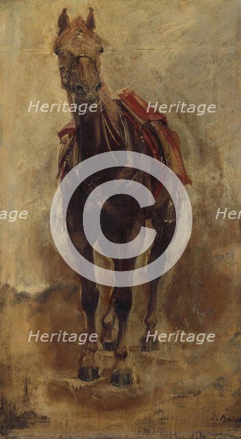 Horse study for the equestrian portrait of the Count of Palikao, c1876. Creator: Paul-Jacques-Aime Baudry.