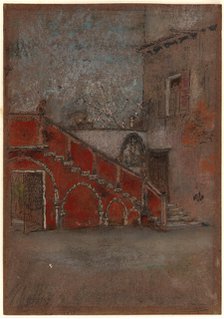 The Staircase: Note in Red, 1880. Creator: James Abbott McNeill Whistler.