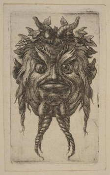 Mask. Creator: Attributed to Stefano della Bella (Italian, Florence 1610-1664 Florence).
