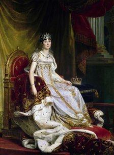 Joséphine de Beauharnais, the first wife of Napoléon Bonaparte (1763-1814) in Coronation costume, 1807-1808. Artist: Gérard, François Pascal Simon (1770-1837)
