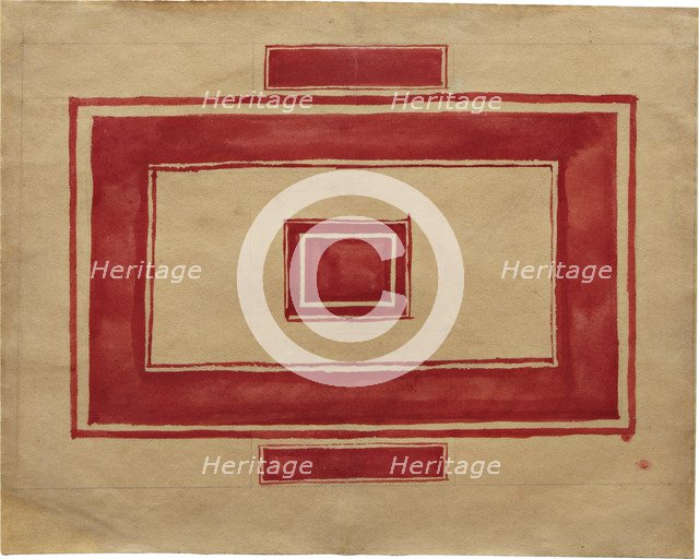 Ceiling plan for the Red Theatre, Leningrad. Artist: Malevich, Kasimir Severinovich (1878-1935)