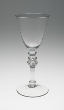 Wine Glass, England, c. 1750/70. Creator: Unknown.