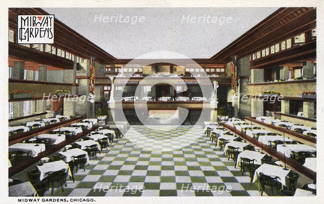 Midway Gardens, Chicago, Illinois, USA, 1915. Artist: Unknown