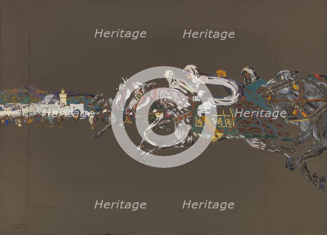 Riders (Arab Riders), 1905. Creator: Kandinsky, Wassily Vasilyevich (1866-1944).