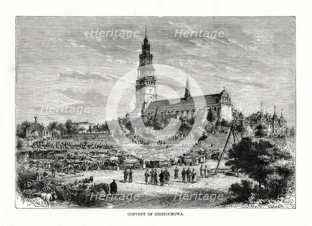 'Convent of Czestochowa', Poland, 1879. Artist: C Laplante