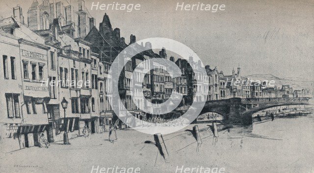 'Dinant', 1907. Artist: David Young Cameron.