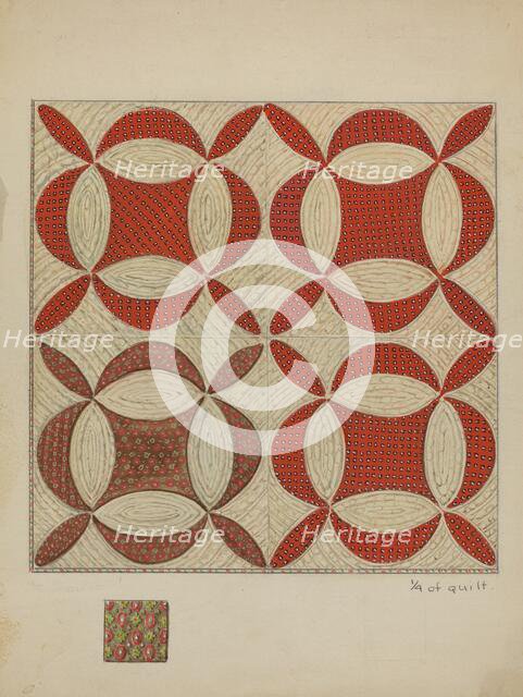 Patchwork Quilt, c. 1936. Creator: George Loughridge.