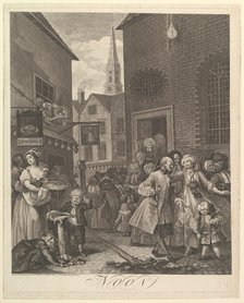 Noon (The Four Times of Day), March 25, 1738. Creator: William Hogarth.