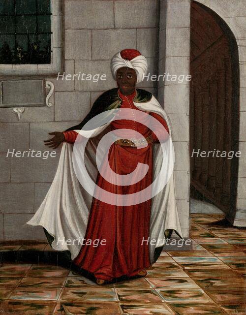 The Kislar Aghassi, Chief of the Black Eunuchs of the Sultan, 1700-1737. Creator: Workshop of Jean Baptiste Vanmour.