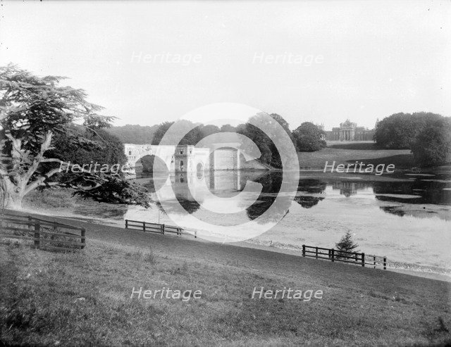 The Grand Bridge, Blenheim Palace, Woodstock, Oxfordshire, 1890. Artist: Henry Taunt