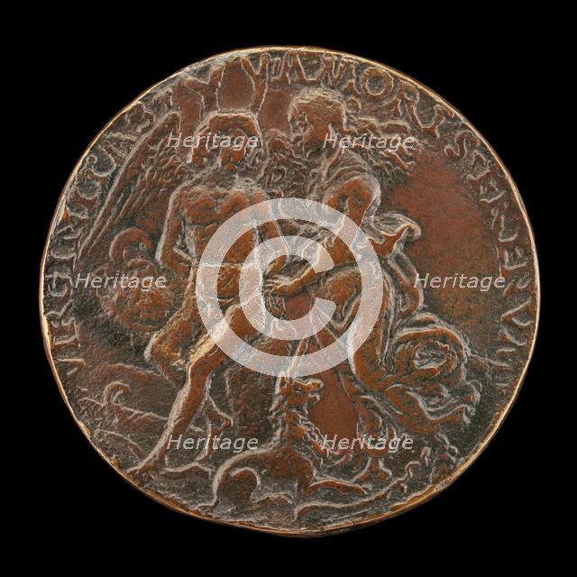 Virginity Tying Love to a Tree [reverse], 1485/1490. Creator: Unknown.