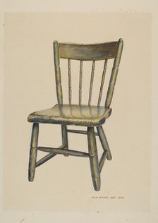 Child's Chair, c. 1937. Creator: Samuel W. Ford.