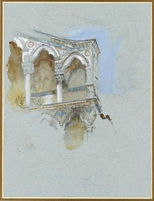 Study of Pisan Gothic (Part of the Façade of San Michele in Borgo, Pisa), 1 July 1890. Creator: John Ruskin.