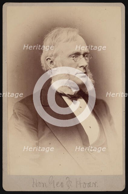 Portrait of George Frisbie Hoar (1826-1904), Between 1876 and 1880. Creator: Samuel Montague Fassett.