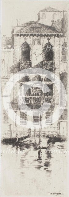 Desdemona's Palace, Venice, about 1880. Creator: Theodore Wendel.